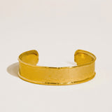 Zavra 18K Gold Hammered Cuff Bracelet