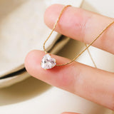 Bonnie 18K Petite Heart CZ Necklace