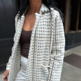 Marceau Houndstooth Coat