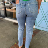 Tummy Control High Rise Slim Straight Jeans