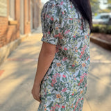 Garden Gala Jacquard Mini Dress