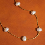 Ida 18K Petite Pearl Necklace