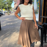 Full of Charm Pleated Midi Skirt