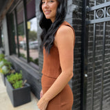 On A Stroll Cropped Knit Tank