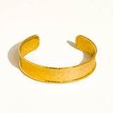 Zavra 18K Gold Hammered Cuff Bracelet