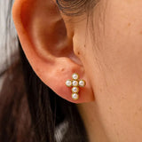 Telo Pearl Cross Stud