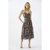 Paisley Bloom Midi Dress
