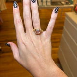 Pink Laverne Cz Cocktail Ring