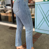 Tummy Control High Rise Slim Straight Jeans