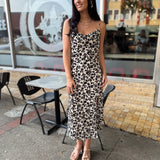 Analogue Nostalgia Cowl Neck Midi Dress