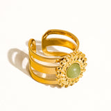 Evelyn Green Gemstone Ring