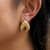 Lysandra 18K Gold Layered Teardrop Earrings
