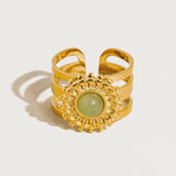 Evelyn Green Gemstone Ring