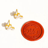 Telo Pearl Cross Stud