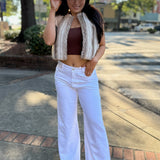 Demi Faux Fur Cropped Vest