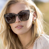 Becky IV - Black + Grey Polarized Sunglasses