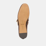 Baylee Grommet Ballet Flats - Dk Brown Perforated Suede