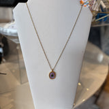 Purple Oval Necklace
