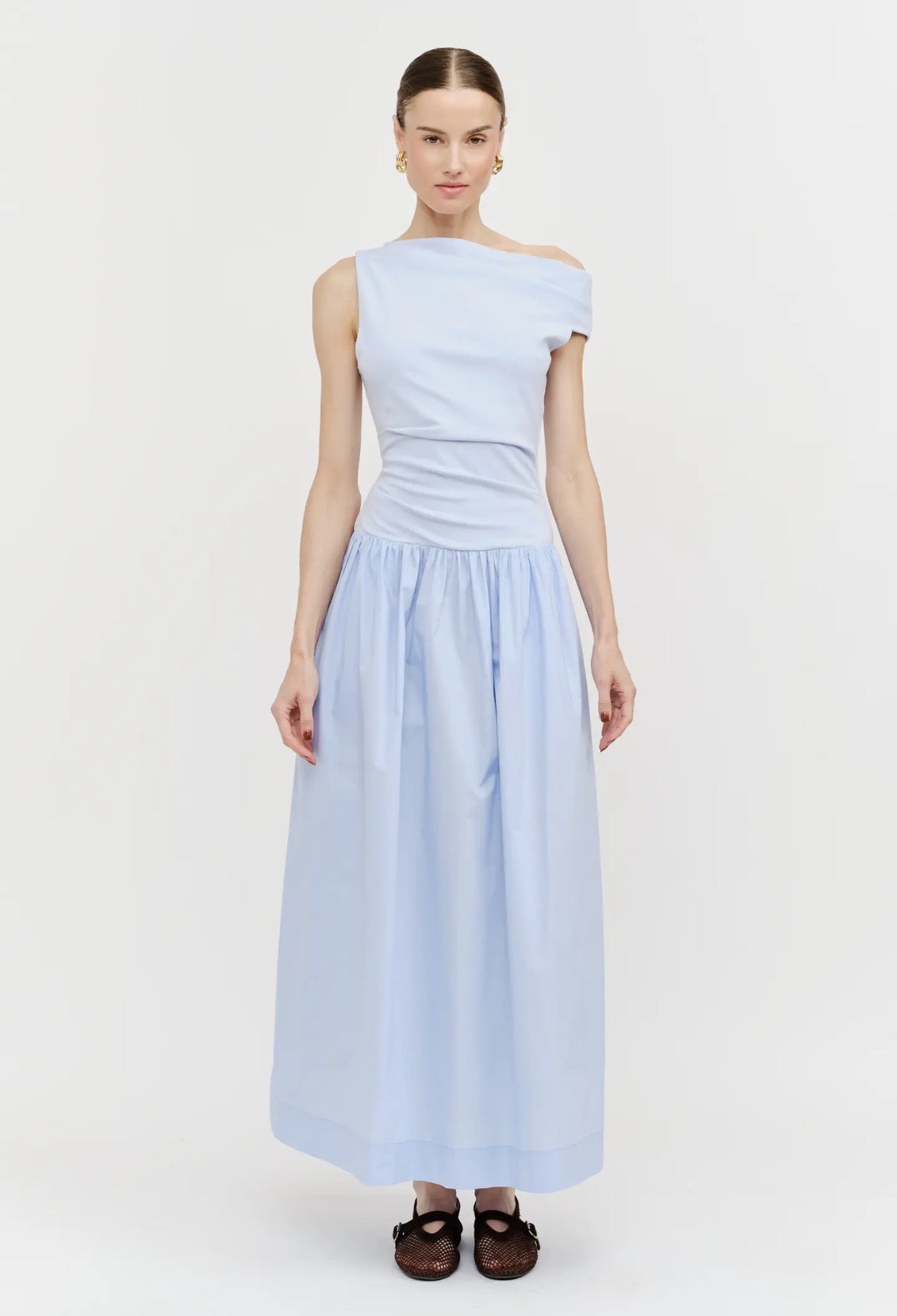 azure midi dress Azure One-Shoulder Midi Dress