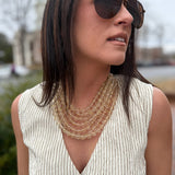 Designer Inspired Layered Beaded Necklace