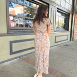 Enchanting Bloom Fitted Midi Dress
