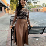 Espresso Flare Skirt