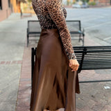 Espresso Flare Skirt