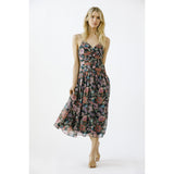 Paisley Bloom Midi Dress