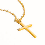 Tirza 18K Gold Small Cross Necklace
