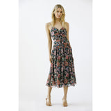 Paisley Bloom Midi Dress