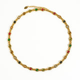 Alba Colored Cubic Zirconia Necklace