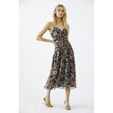 Paisley Bloom Midi Dress