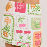Cherry Coast Charm Top and Skirt Set