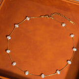 Ida 18K Petite Pearl Necklace
