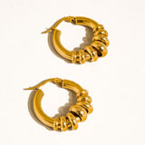 Novine 18K Gold Two-Tone Hoop Earrings - Yellow Gold