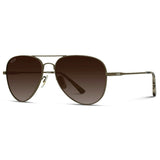 Maxwell Polarized Aviator Frame Sunglasses