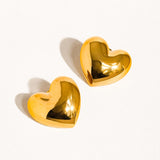 Chantilly Heart Studs