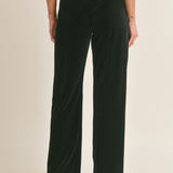 High Voltage Pleated Velvet Pants