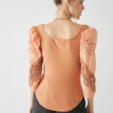 Brunch Date Top - Peached Copper