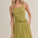 Glamping Belted Mini Dress