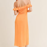 Tropicana Off The Shoulder Midi Dress