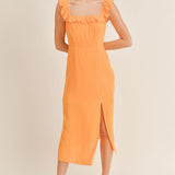 Tropicana Off The Shoulder Midi Dress