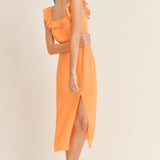 Tropicana Off The Shoulder Midi Dress