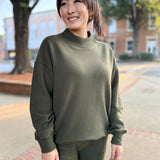 Army Olive Soft Surf Wash Mockneck