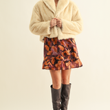 Naomi Vegan Fur Jacket - Cream