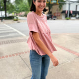 Blush Pink Romance Lace Mesh Top