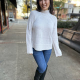 Emerge Funnel Neck Sweater - Turtle Dove