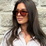 Nash Milk Caramel Brown Gradient Sunglasses