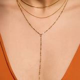 Andrea Layered Drop Necklace