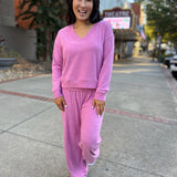 Dawn Smocked Pant - Sweet Plum